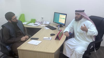 لقاء المشرف التقني مع الاعلامي المتميز من منصة تجويد