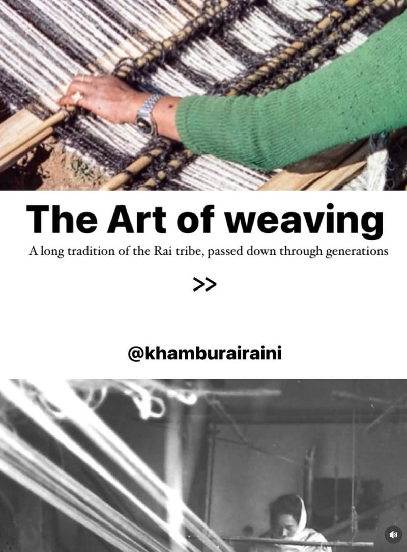Traditional weaving craft