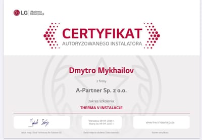 LG Certyfikat