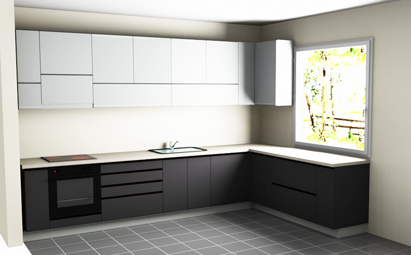 Matt szürke meg antracit. Szép. Szeretem.