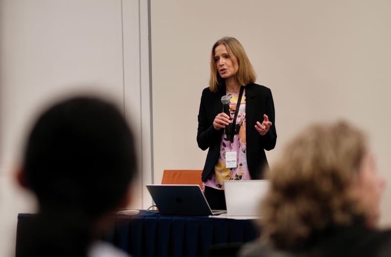 Sabina Mihelj at the 11th annual conference of the International Journal of Press/Politics