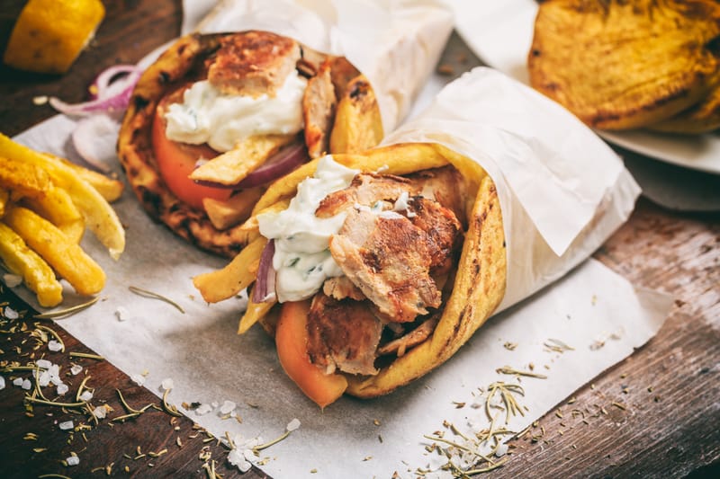 CHICKEN SOUVLAKI WRAP