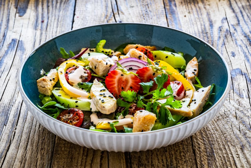 CHICKEN BLUE CHEESE SALAD