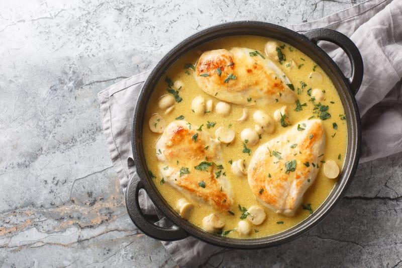 CHICKEN FILET WITH MUSHROOMS