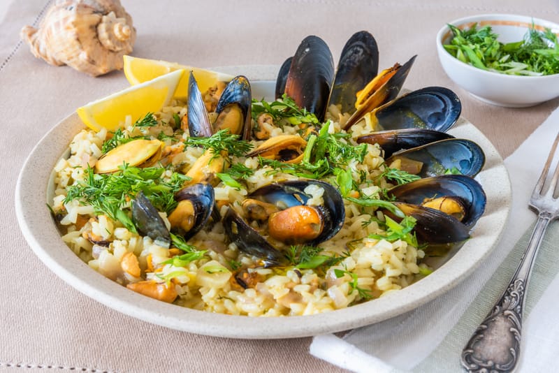 MUSSELS RISOTTO