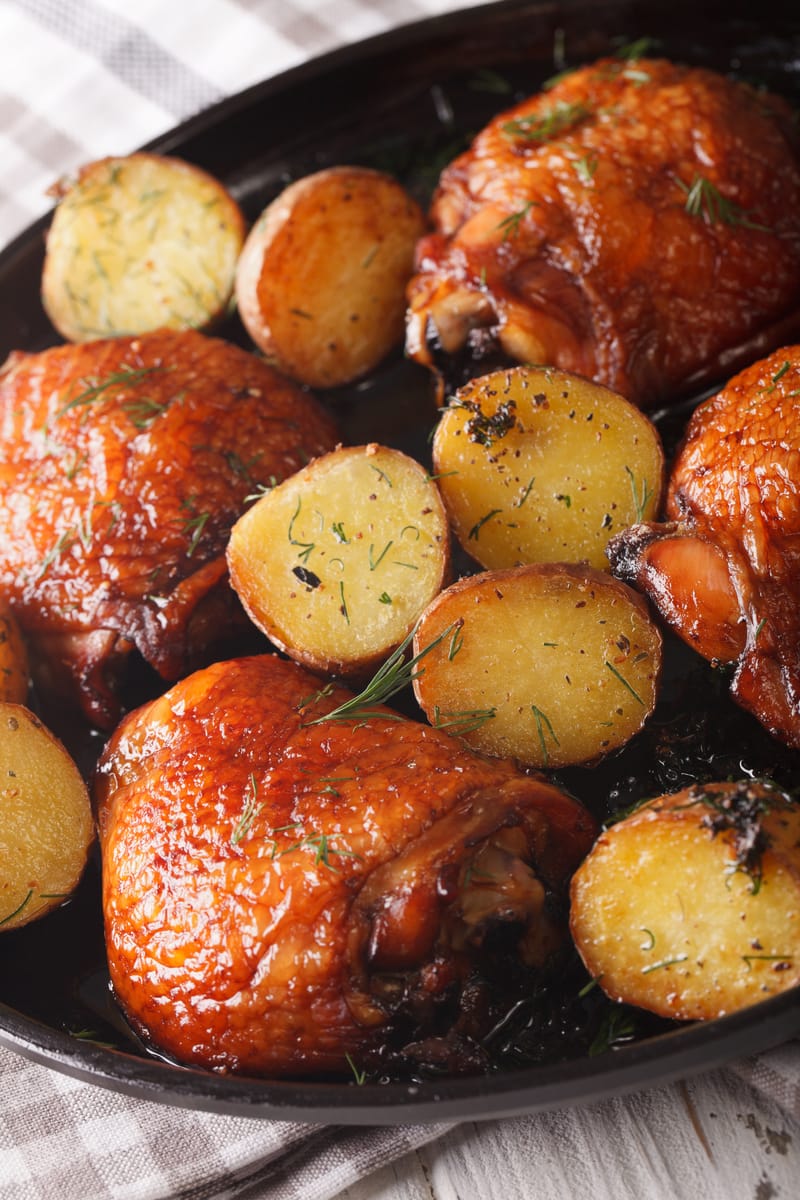 CHICKEN THIGS IN THE OVEN