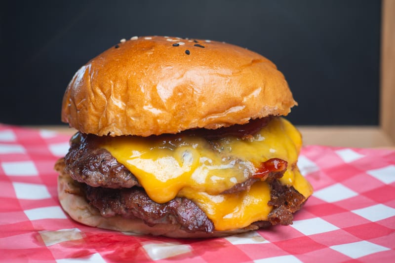 BEEF DOUBLE CHEESE BURGER