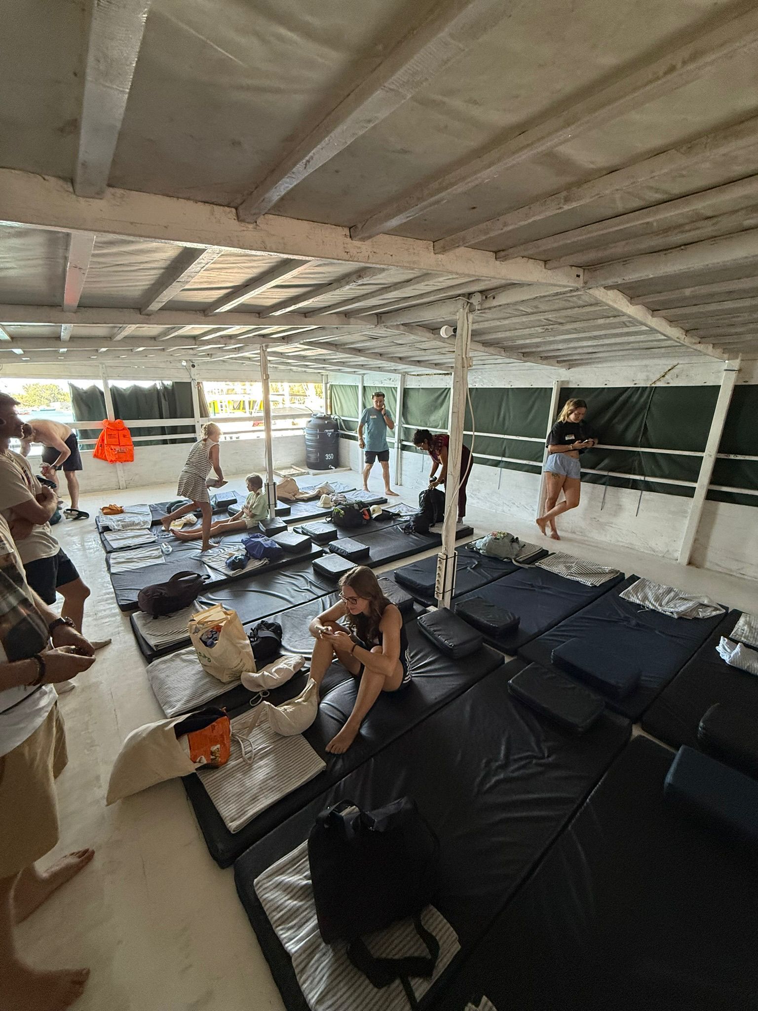 communal life on boat during 4 days komodo trip