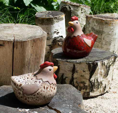 Animaux et statues en céramique, terre cuite, résine pour peupler les jardins