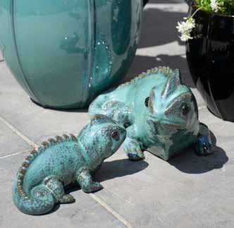 Animaux et statues en céramique, terre cuite, résine pour peupler les jardins