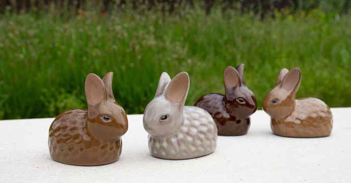 Animaux et statues en céramique, terre cuite, résine pour peupler les jardins