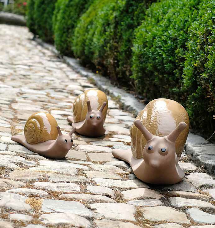 Animaux et statues en céramique, terre cuite, résine pour peupler les jardins