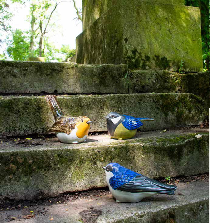Animaux et statues en céramique, terre cuite, résine pour peupler les jardins