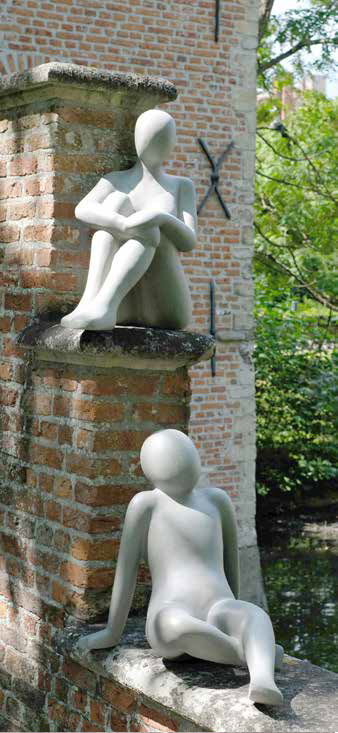 Animaux et statues en céramique, terre cuite, résine pour peupler les jardins