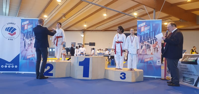 Championnat départemental Kumité & Kata à Amilly le 11-01-2026