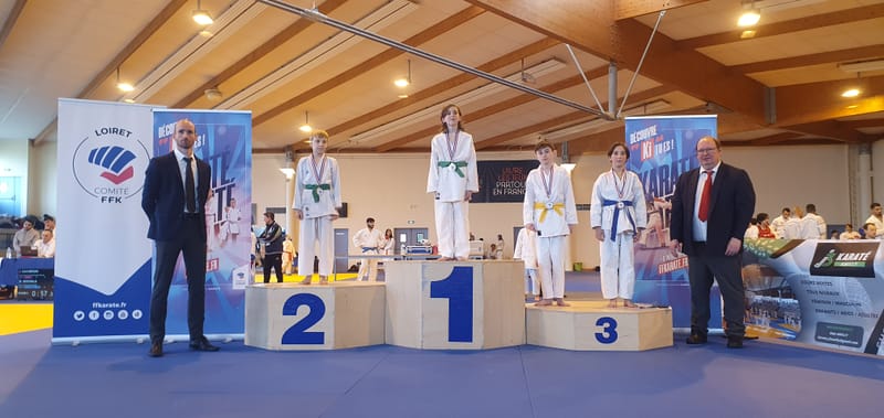 Championnat départemental Kumité & Kata à Amilly le 11-01-2026