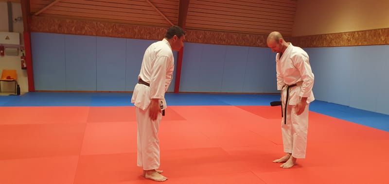 Remise des ceintures noires obtenues en mars 2026