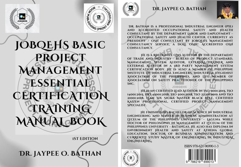JOBQEHS Basic Project Management Essential Training Manual Book - Softbound