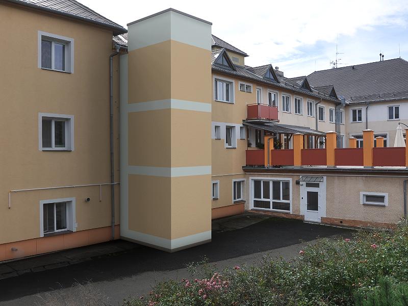 Přístavba výtahu domov důchodců