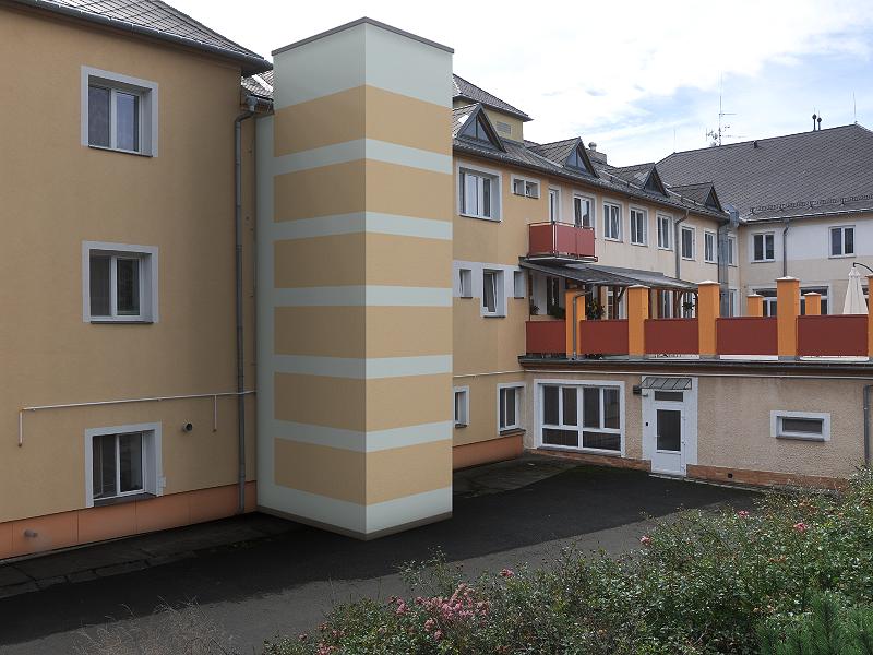 Přístavba výtahu domov důchodců