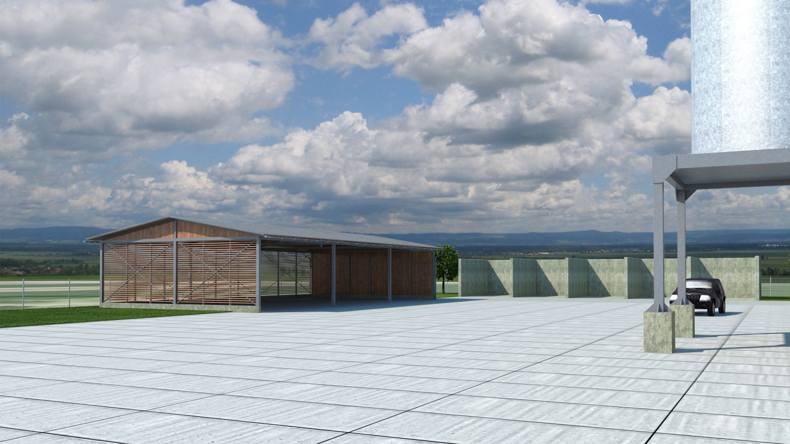 New construction of the hall