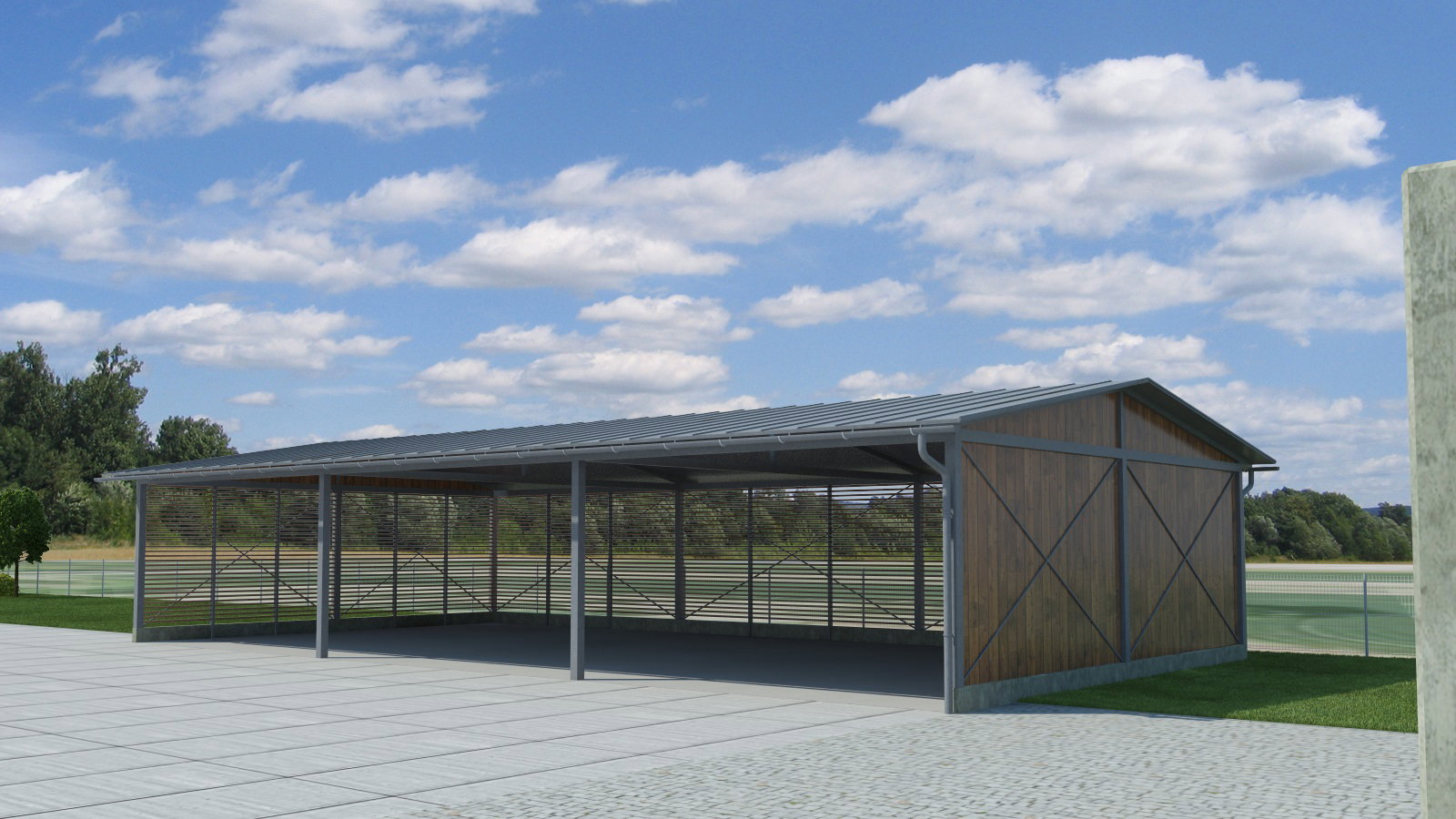 New construction of the hall