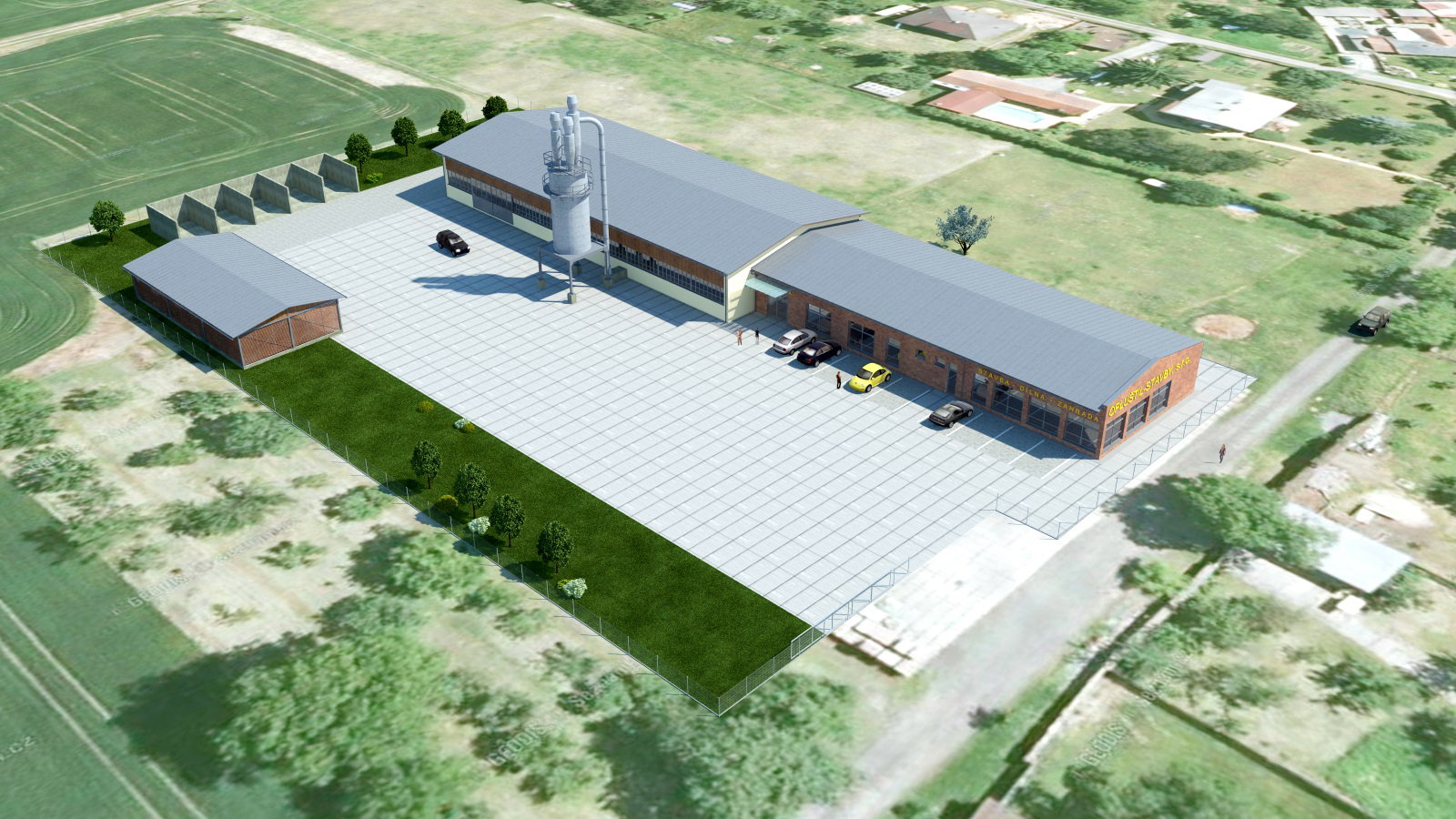 New construction of the hall