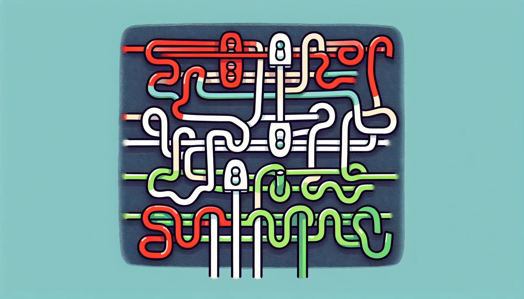 Illustration of different types of wires used in light switch wiring