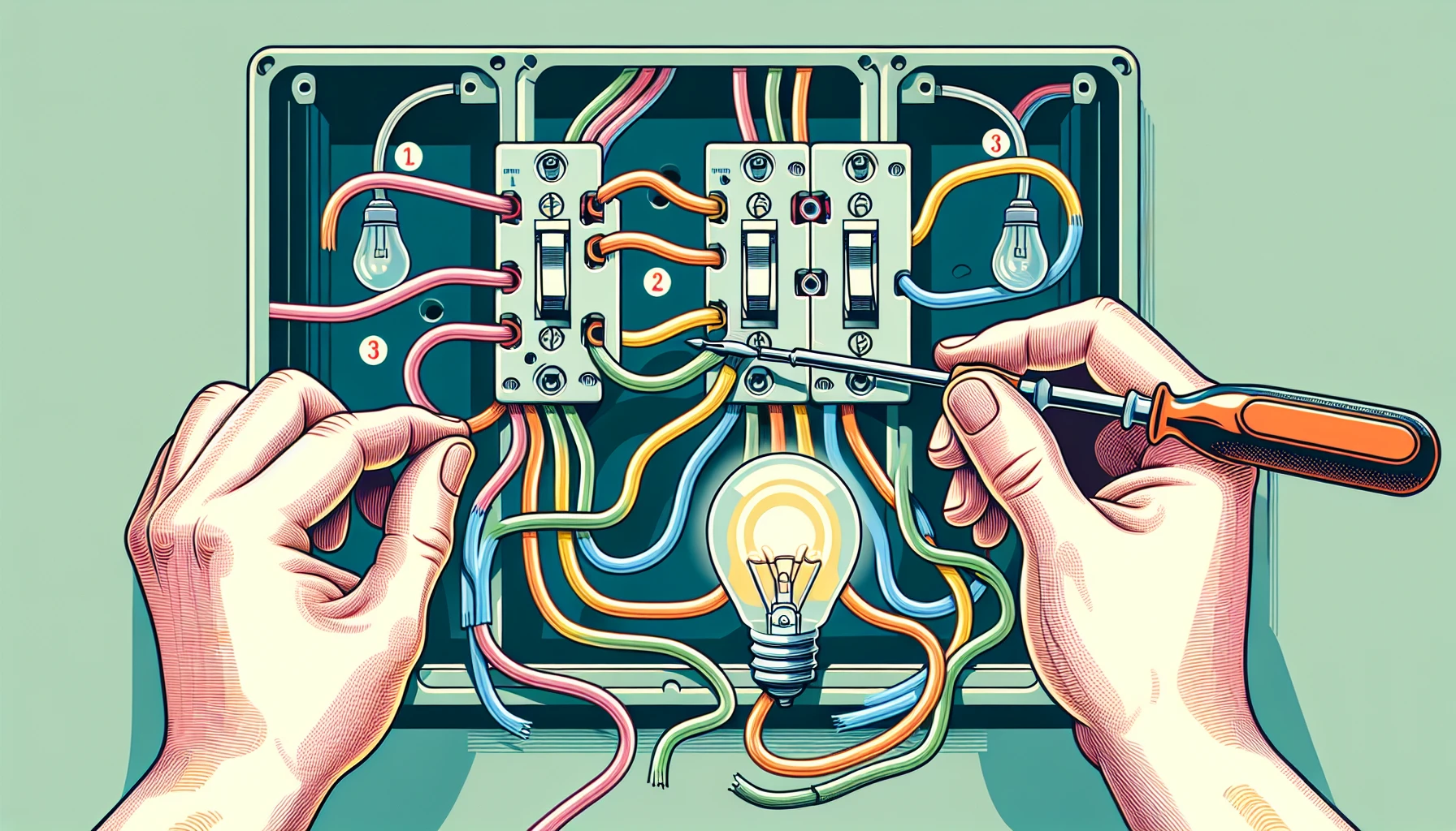 Step-by-step guide to wiring a three-way light switch