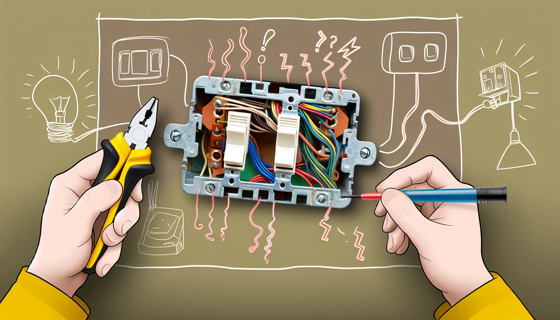 Troubleshooting common light switch wiring issues