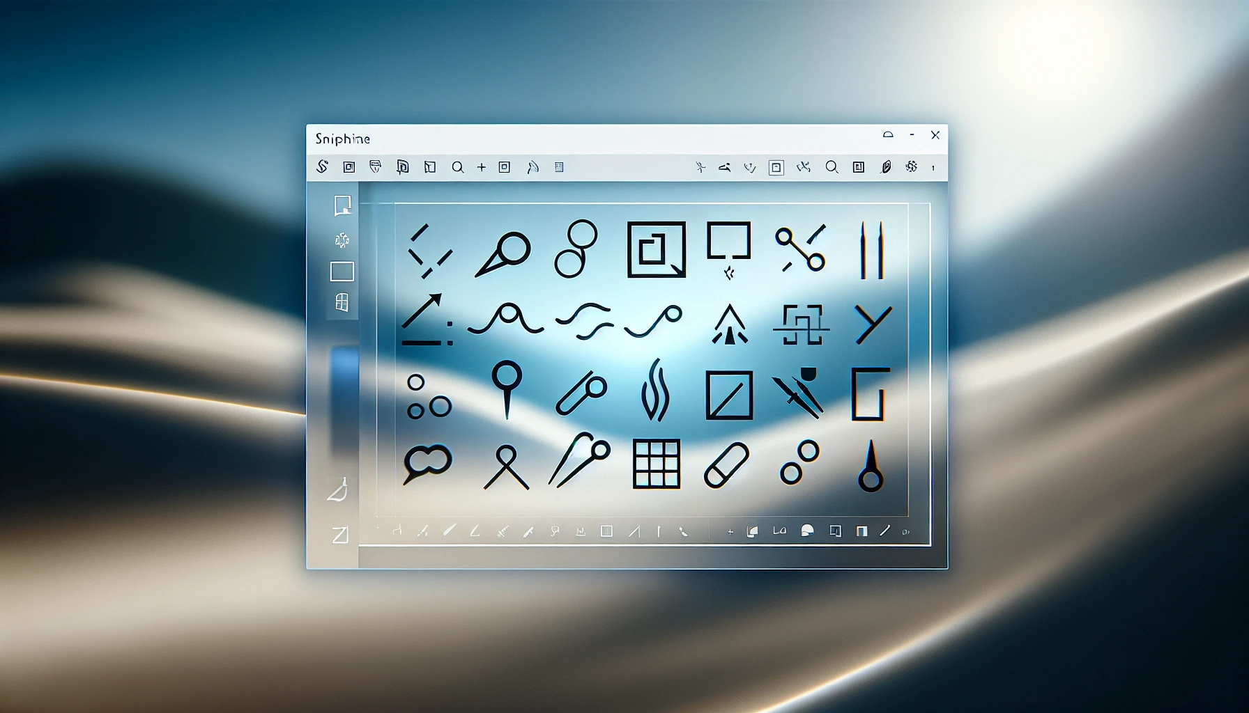 The Snipping Tool interface in Windows 11, showcasing various screenshot options and editing tools