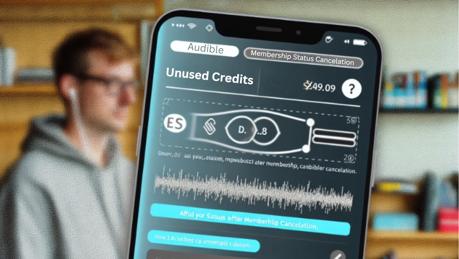 Unused audible credits and membership status