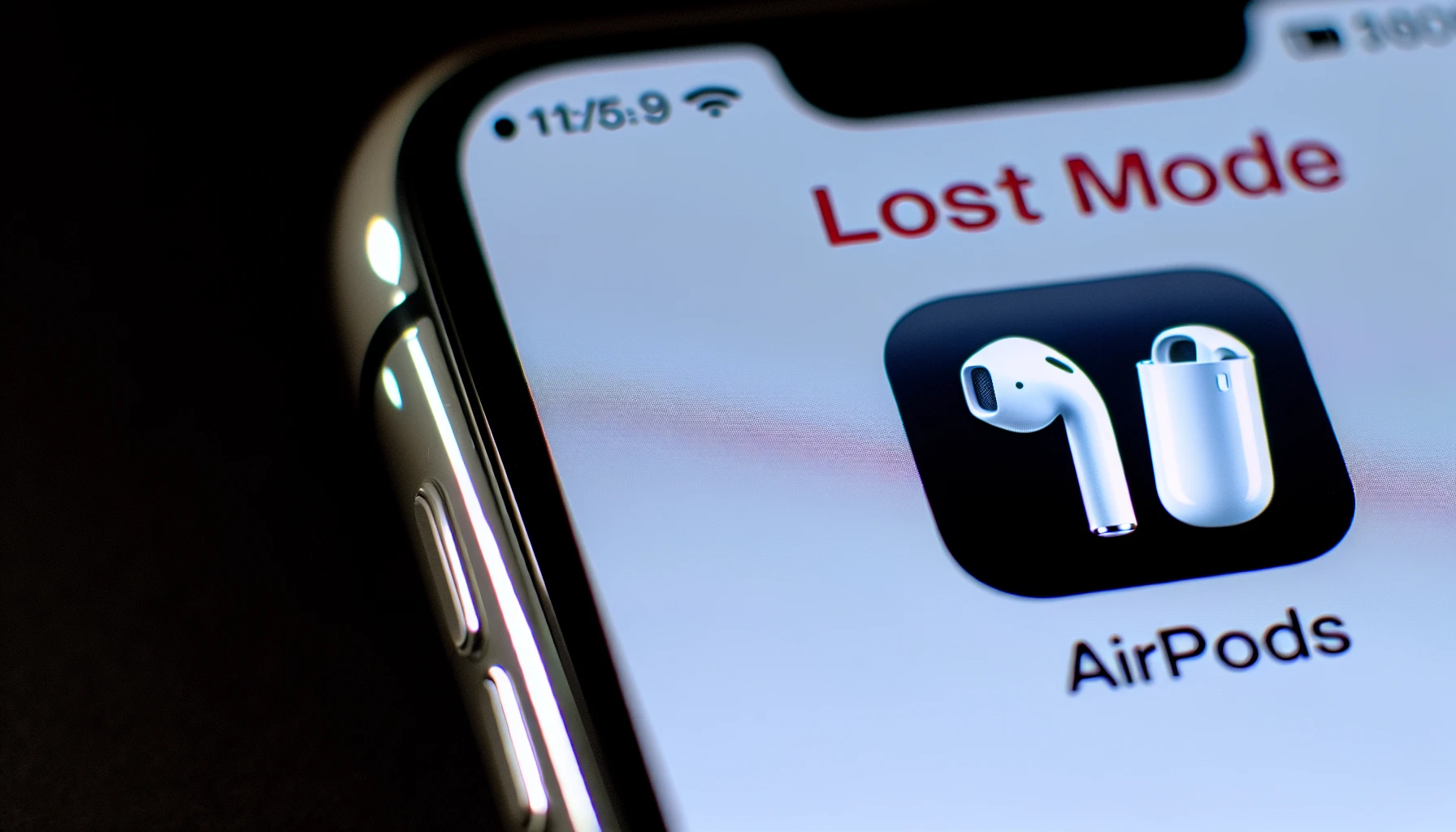 Lost AirPods in Lost Mode