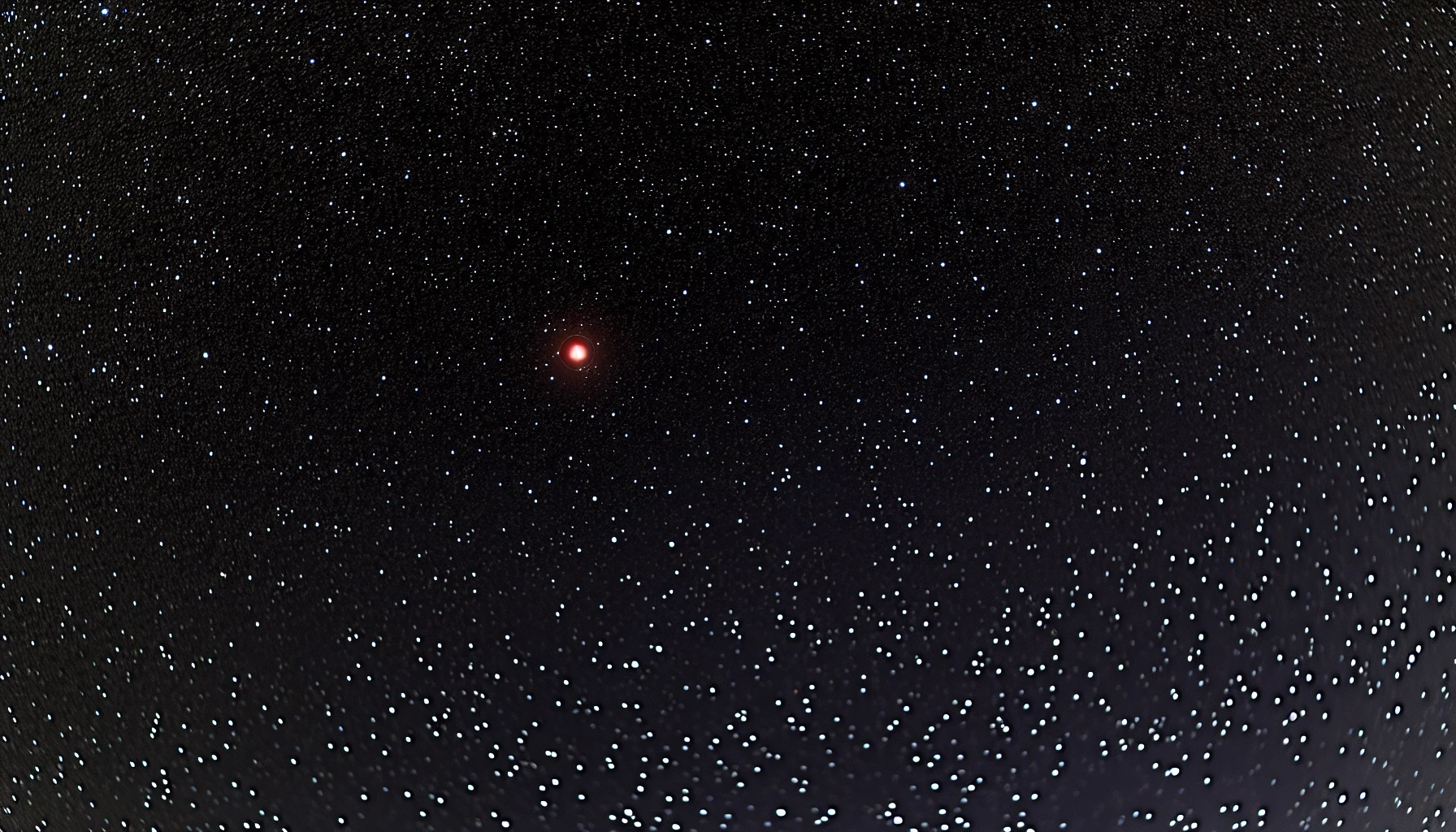 Photo of the night sky with Mars at its closest