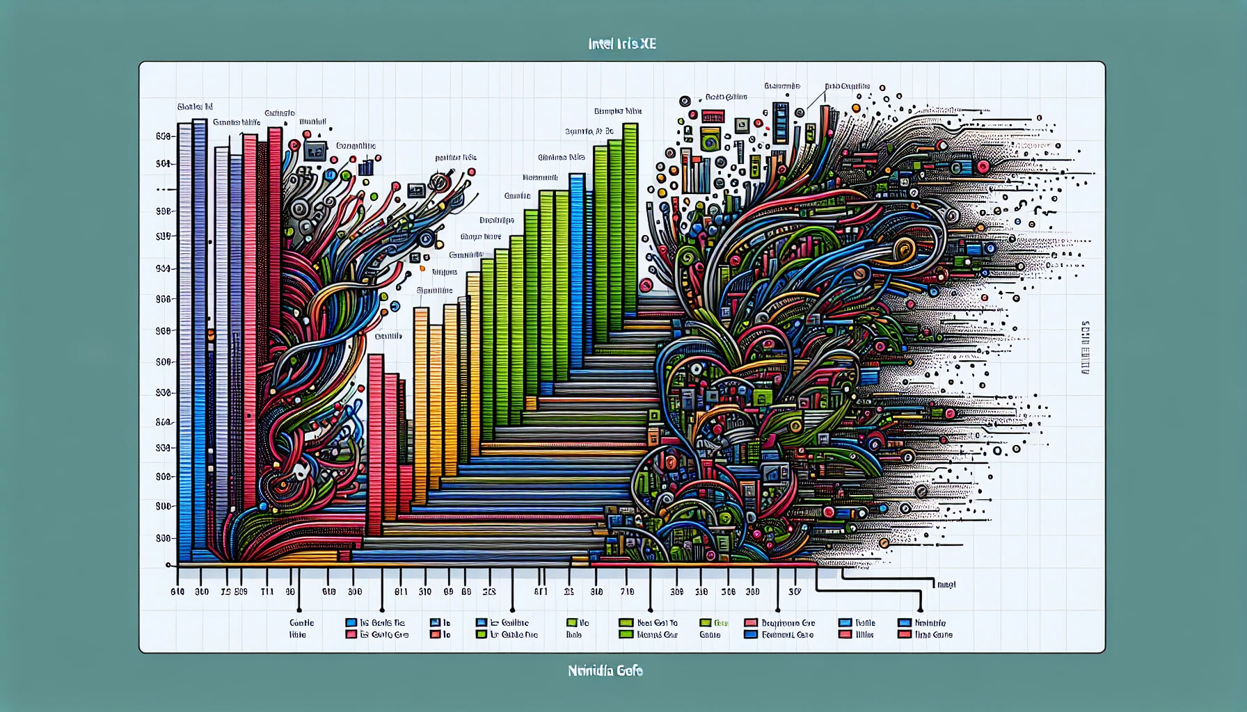 Comparison of Intel Iris Xe and Nvidia GeForce graphics performance