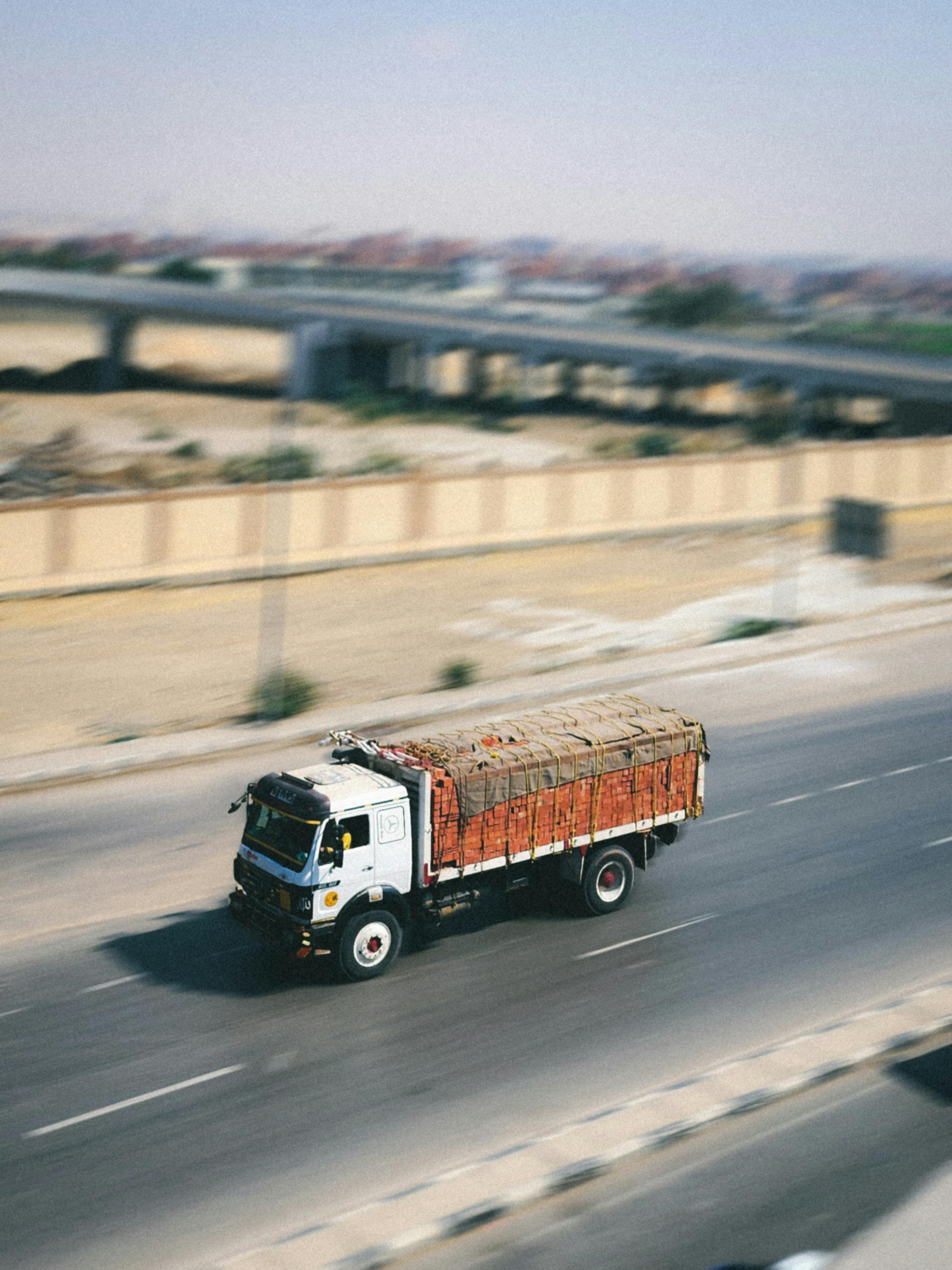 truck on highway