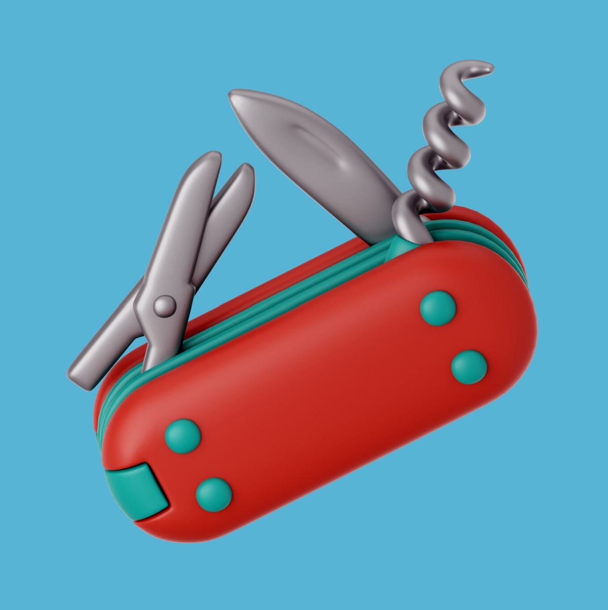 3d rendering camping icon