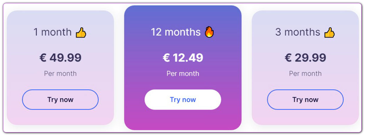 glassgram pricing plans