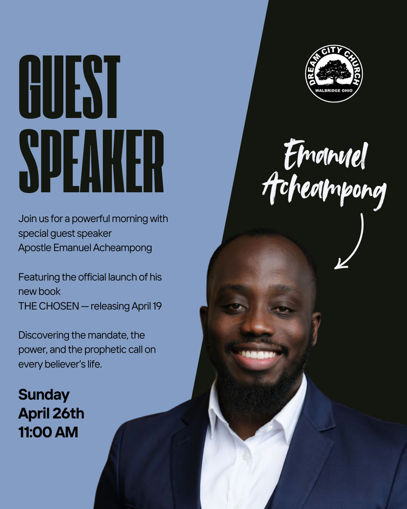 Special Guest Speaker Dr. Apostle Emmanuel Acheampong
