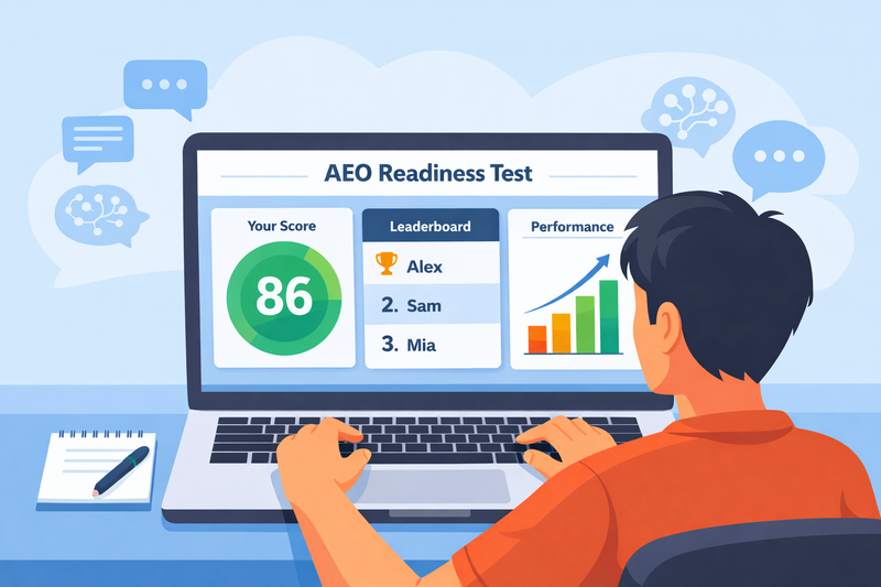 Announcing India's First AEO (Answer Engine Optimisation) Readiness Test is live and free during Beta.