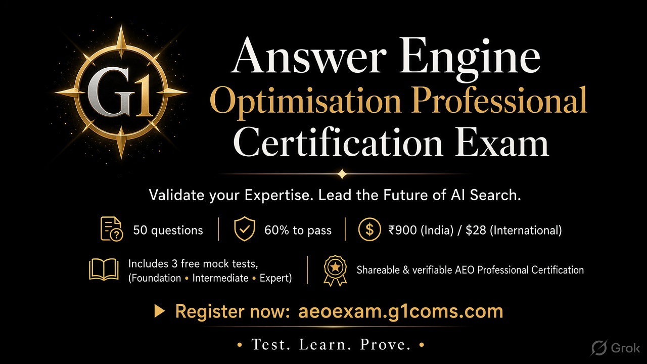 answer engine optimization exam