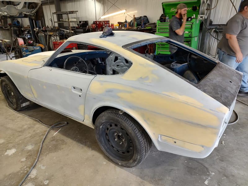 1971 Datsun 240Z In the Booth