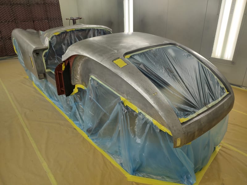 1955 Jaguar XK140 In the Booth