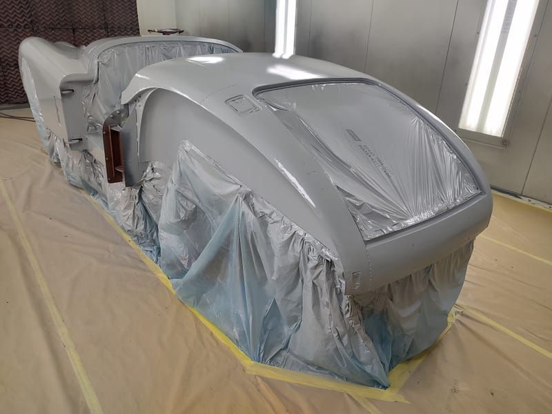 1955 Jaguar XK140 In the Booth