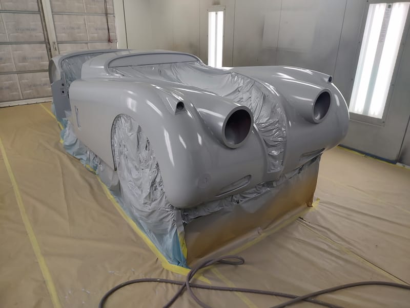 1955 Jaguar XK140 In the Booth