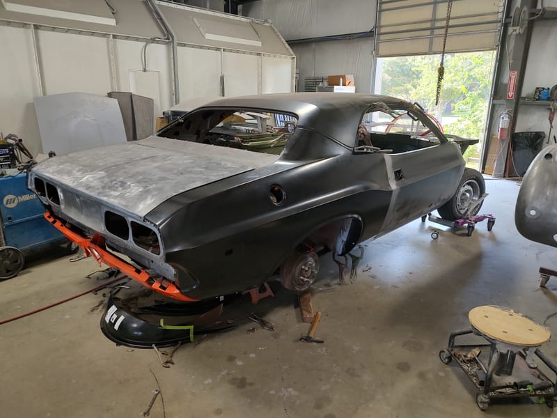73 Challenger Body Work
