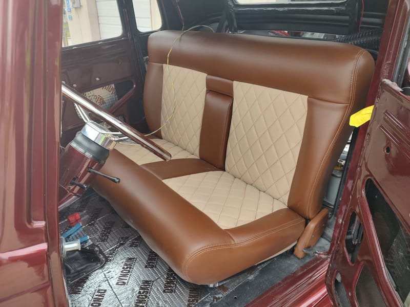34 Dodge Coupe- New Interior & Woodgrain Painted Window Surround