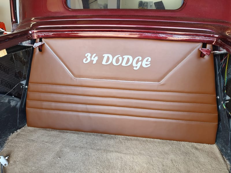34 Dodge Coupe- New Interior & Woodgrain Painted Window Surround