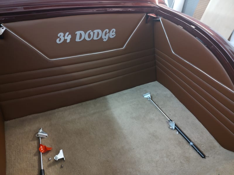 34 Dodge Coupe- New Interior & Woodgrain Painted Window Surround