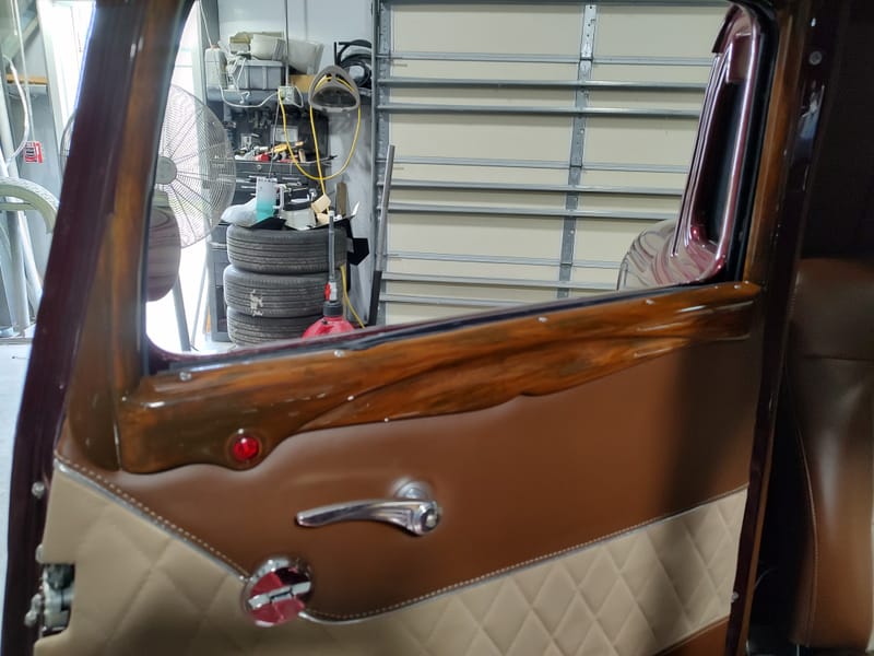34 Dodge Coupe- New Interior & Woodgrain Painted Window Surround